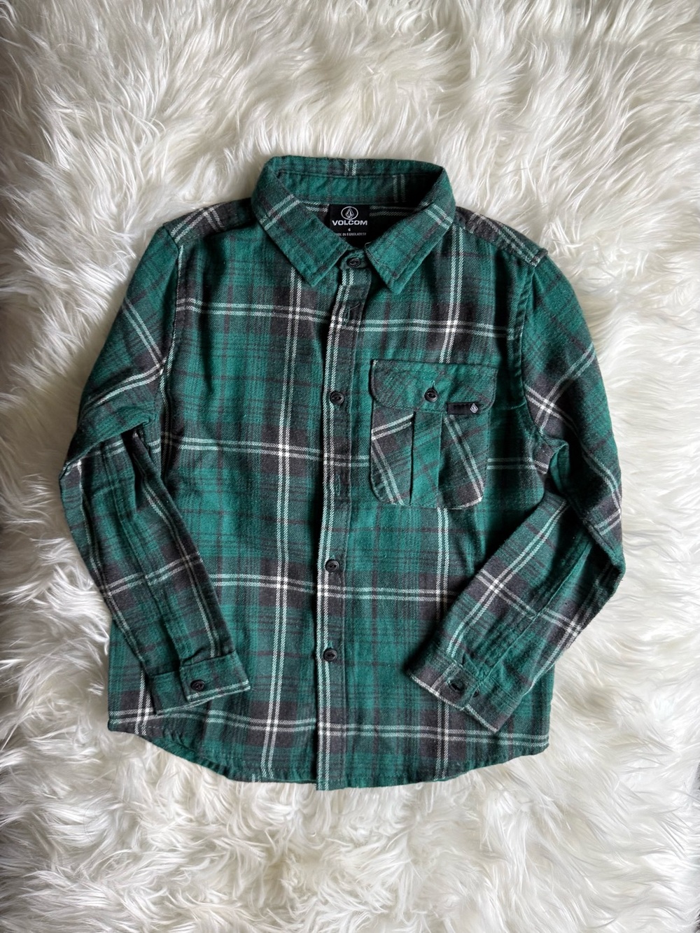 Volcom Fleece Plaid Shirt